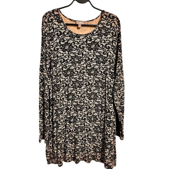 J. Jill Wearever Collection Black abstract Dress Tunic Xl - Picture 1 of 6